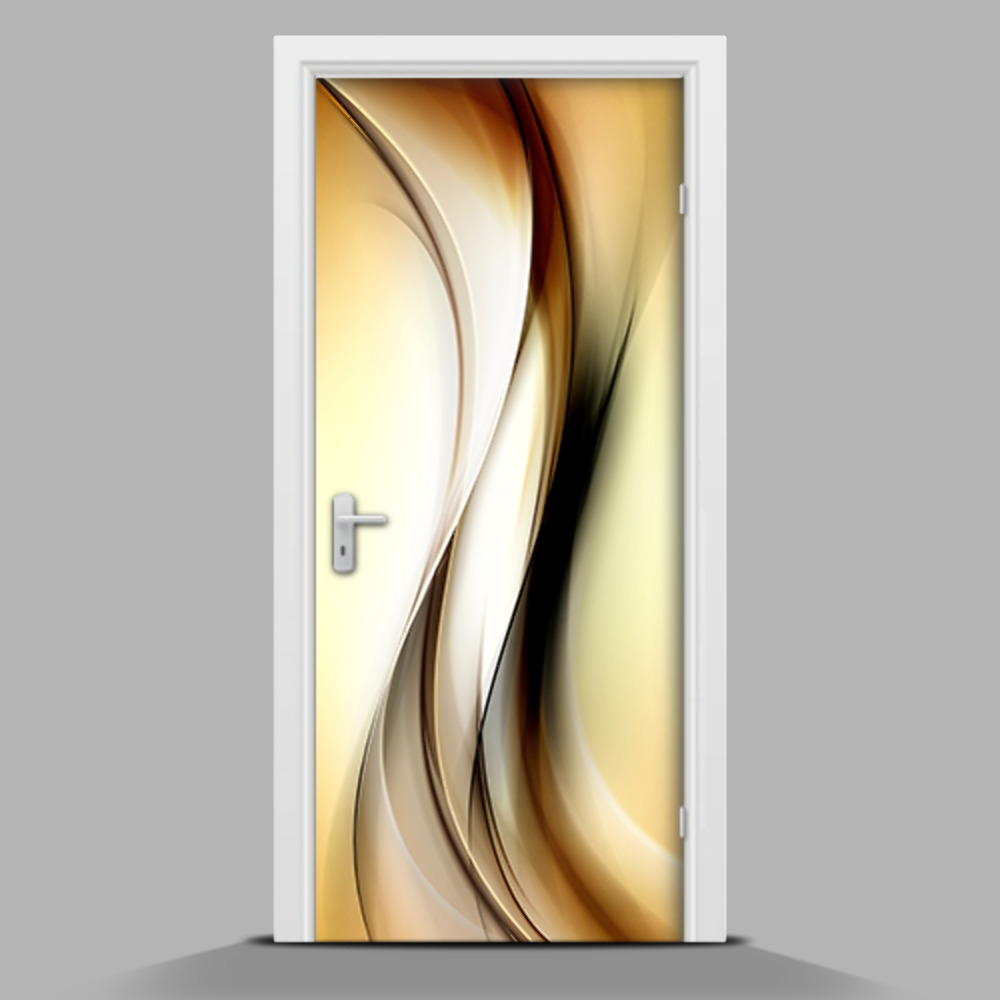 Autocolant de uşă model abstract