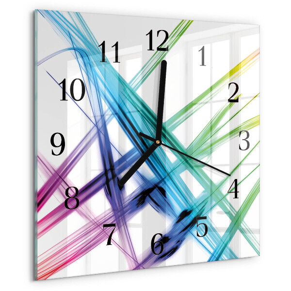 Ceas din sticlă pătrat Abstracție
