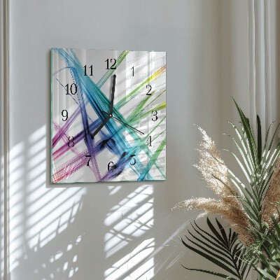Ceas din sticlă pătrat Abstracție