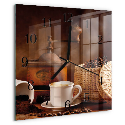Ceas din sticlă pătrat Ceașcă de cafea