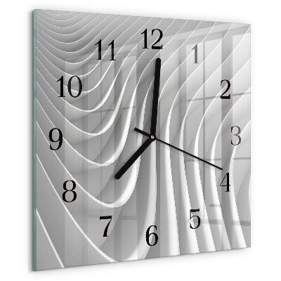 Ceas din sticlă pătrat Abstracție