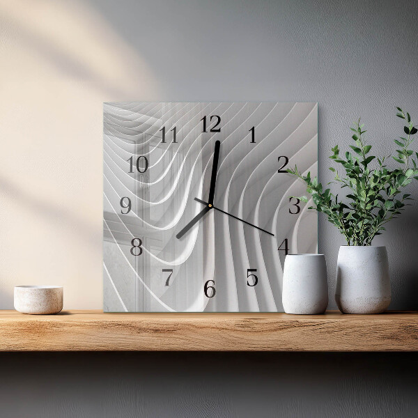 Ceas din sticlă pătrat Abstracție