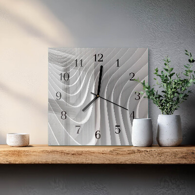 Ceas din sticlă pătrat Abstracție