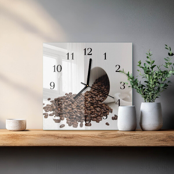 Ceas din sticlă pătrat Ceașcă de cafea