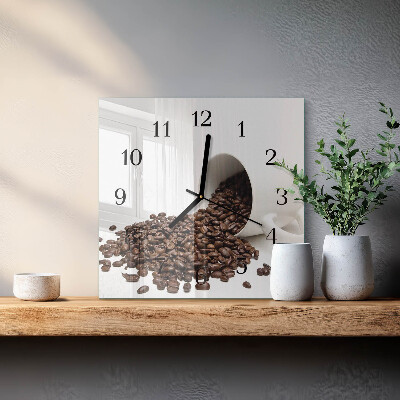 Ceas din sticlă pătrat Ceașcă de cafea