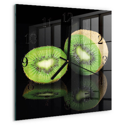 Ceas din sticlă pătrat Kiwi