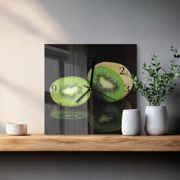 Ceas din sticlă pătrat Kiwi