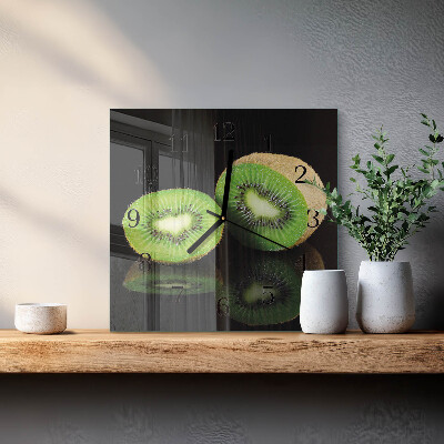 Ceas din sticlă pătrat Kiwi