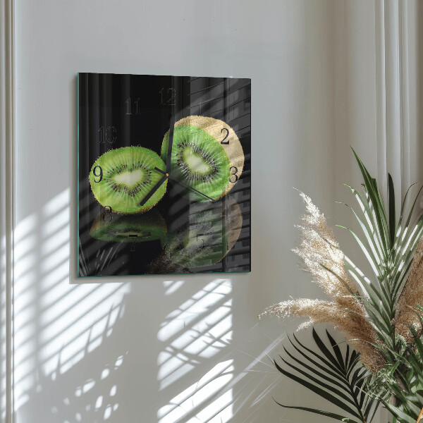Ceas din sticlă pătrat Kiwi