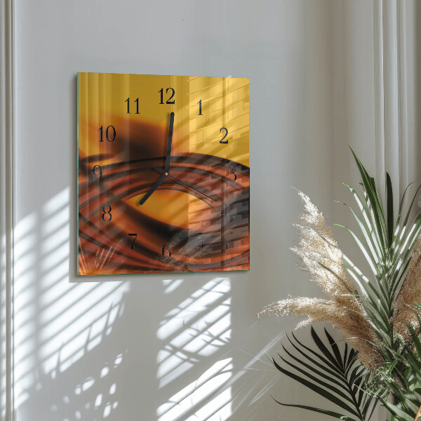 Ceas din sticlă pătrat Abstracție