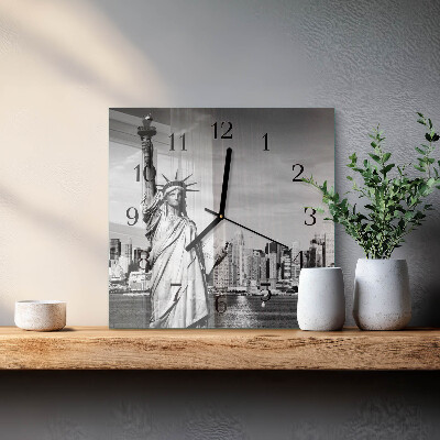 Ceas din sticlă pătrat Statuia Libertății