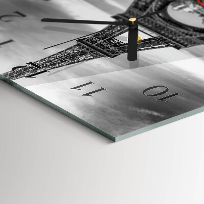 Ceas din sticlă pătrat Mașină Turnul Eiffel