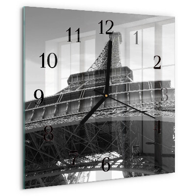 Ceas din sticlă pătrat Turnul Eiffel din Paris