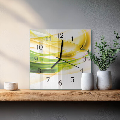 Ceas din sticlă pătrat Abstracție