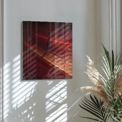 Ceas din sticlă pătrat Abstracție