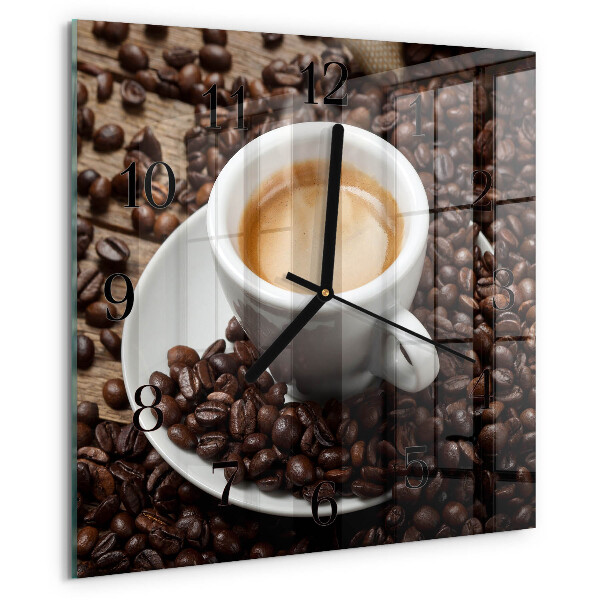 Ceas din sticlă pătrat Ceașcă de cafea