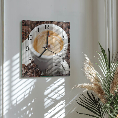 Ceas din sticlă pătrat Ceașcă de cafea