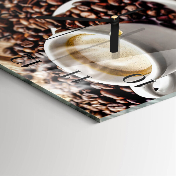 Ceas din sticlă pătrat Ceașcă de cafea