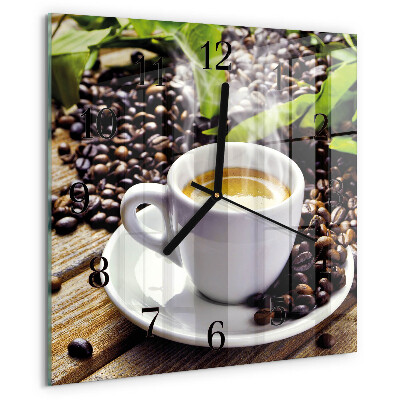Ceas din sticlă pătrat Ceașcă de cafea