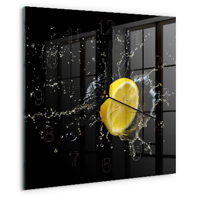 Ceas din sticlă pătrat Citric