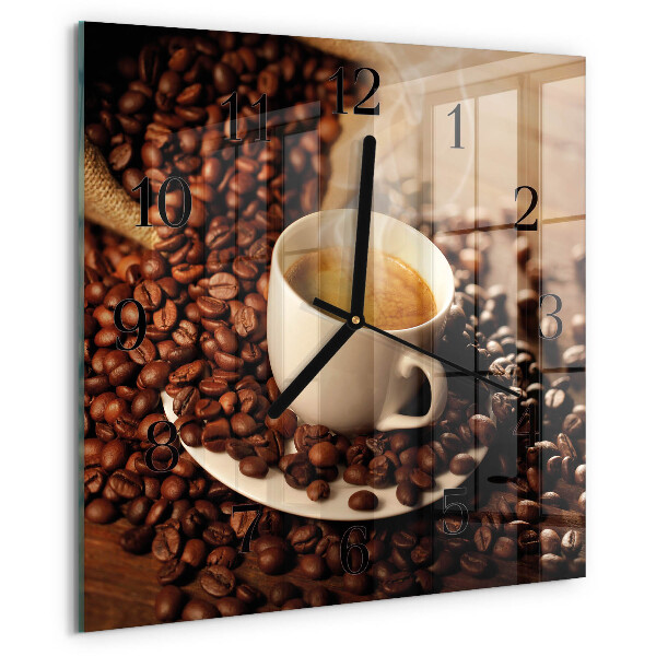Ceas din sticlă pătrat Ceașcă de cafea