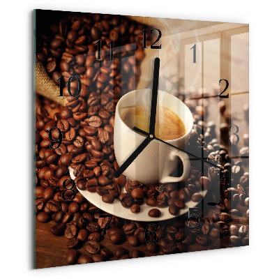 Ceas din sticlă pătrat Ceașcă de cafea