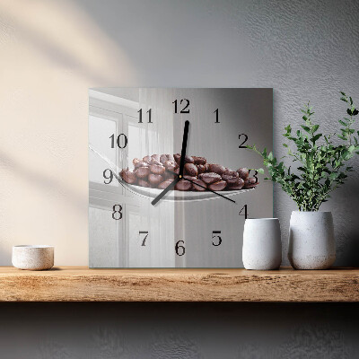 Ceas din sticlă pătrat O lingură de cafea