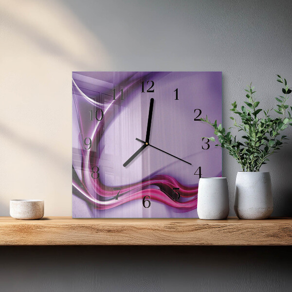 Ceas din sticlă pătrat Abstracție