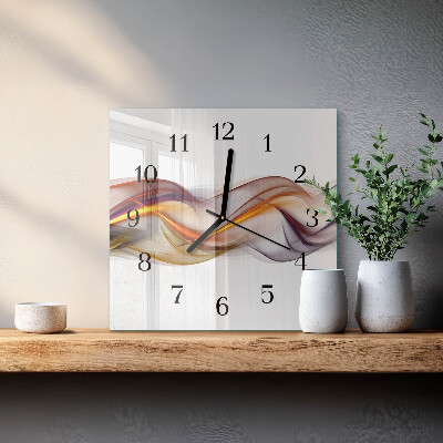 Ceas din sticlă pătrat Abstracție