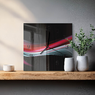 Ceas din sticlă pătrat Abstracție