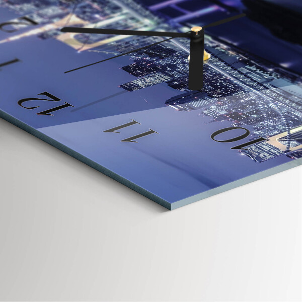 Ceas din sticlă pătrat Pod