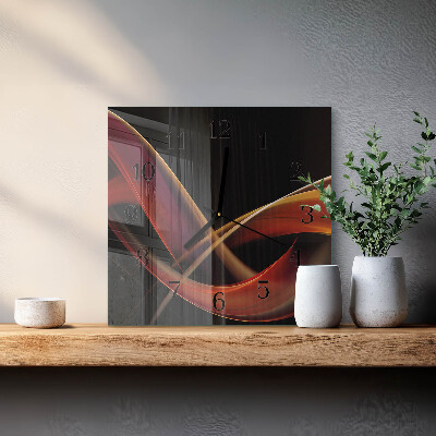 Ceas din sticlă pătrat Abstracție
