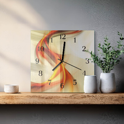 Ceas din sticlă pătrat Abstracție