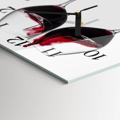 Ceas din sticlă pătrat Vin
