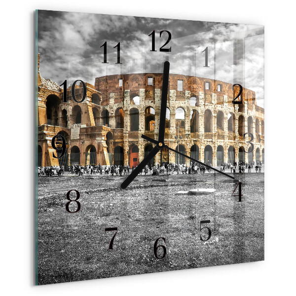 Ceas din sticlă pătrat Colosseum
