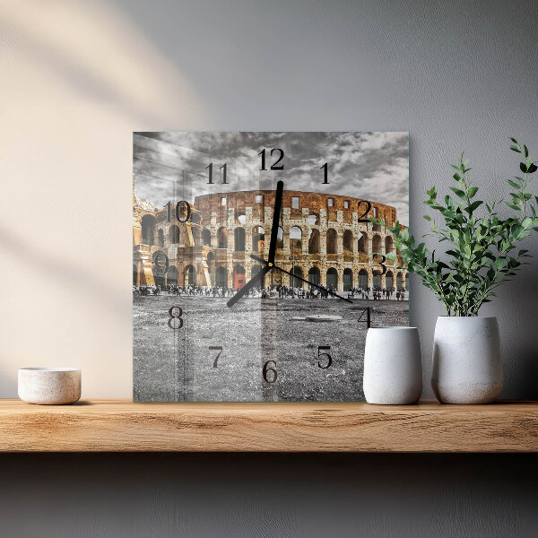 Ceas din sticlă pătrat Colosseum