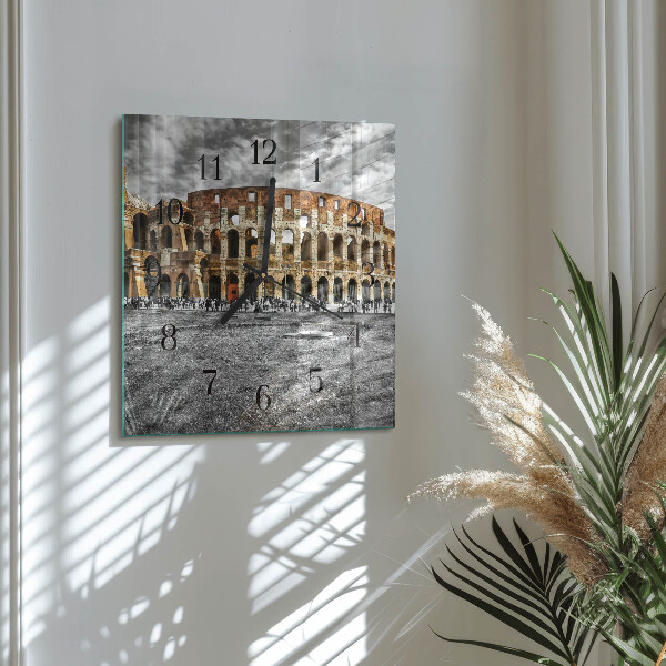 Ceas din sticlă pătrat Colosseum