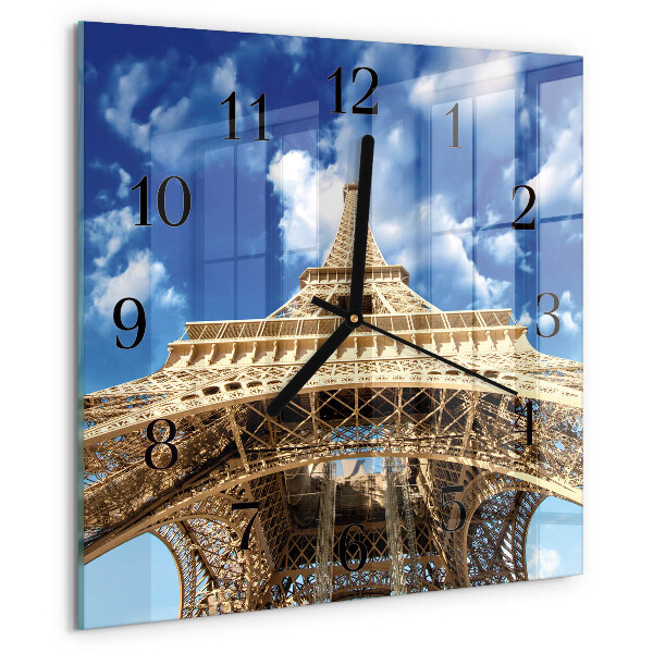 Ceas din sticlă pătrat Turnul Eiffel