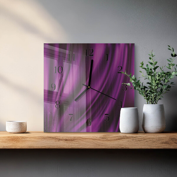 Ceas din sticlă pătrat Abstracție