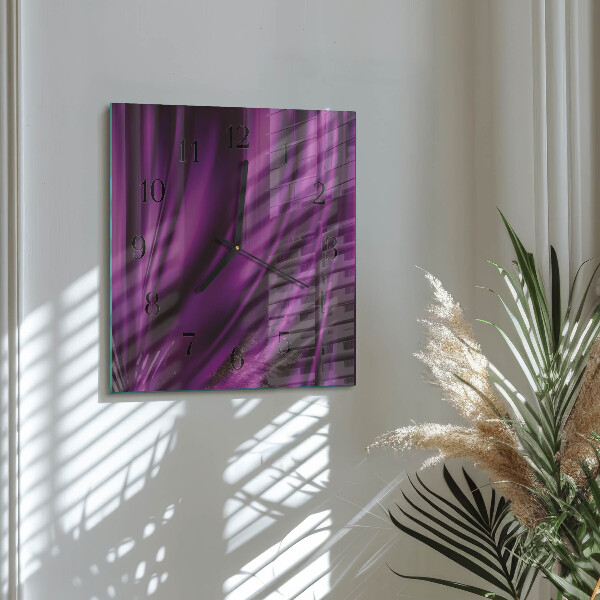 Ceas din sticlă pătrat Abstracție