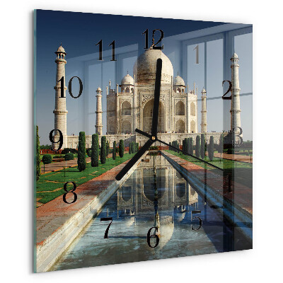 Ceas din sticlă pătrat Taj Mahal