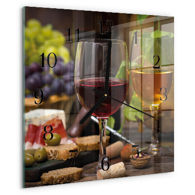 Ceas din sticlă pătrat Pahare de vin
