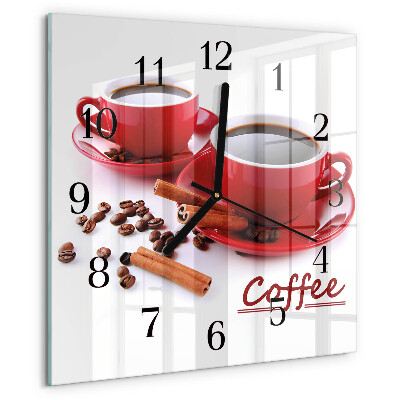 Ceas din sticlă pătrat Ceașcă de cafea