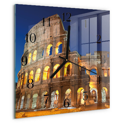 Ceas din sticlă pătrat Colosseum