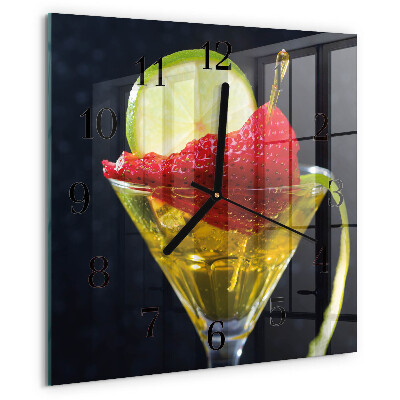 Ceas din sticlă pătrat Cocktail