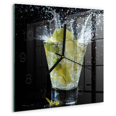 Ceas din sticlă pătrat Cocktail