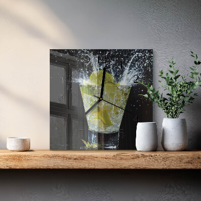 Ceas din sticlă pătrat Cocktail