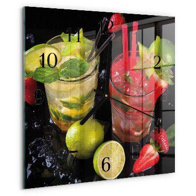 Ceas din sticlă pătrat Cocktail