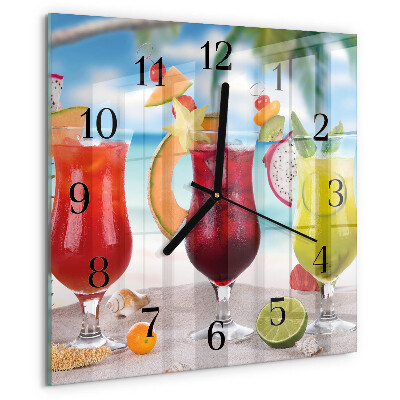 Ceas din sticlă pătrat Cocktail