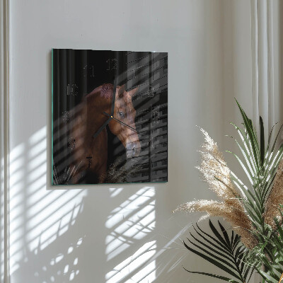 Ceas din sticlă pătrat Cal